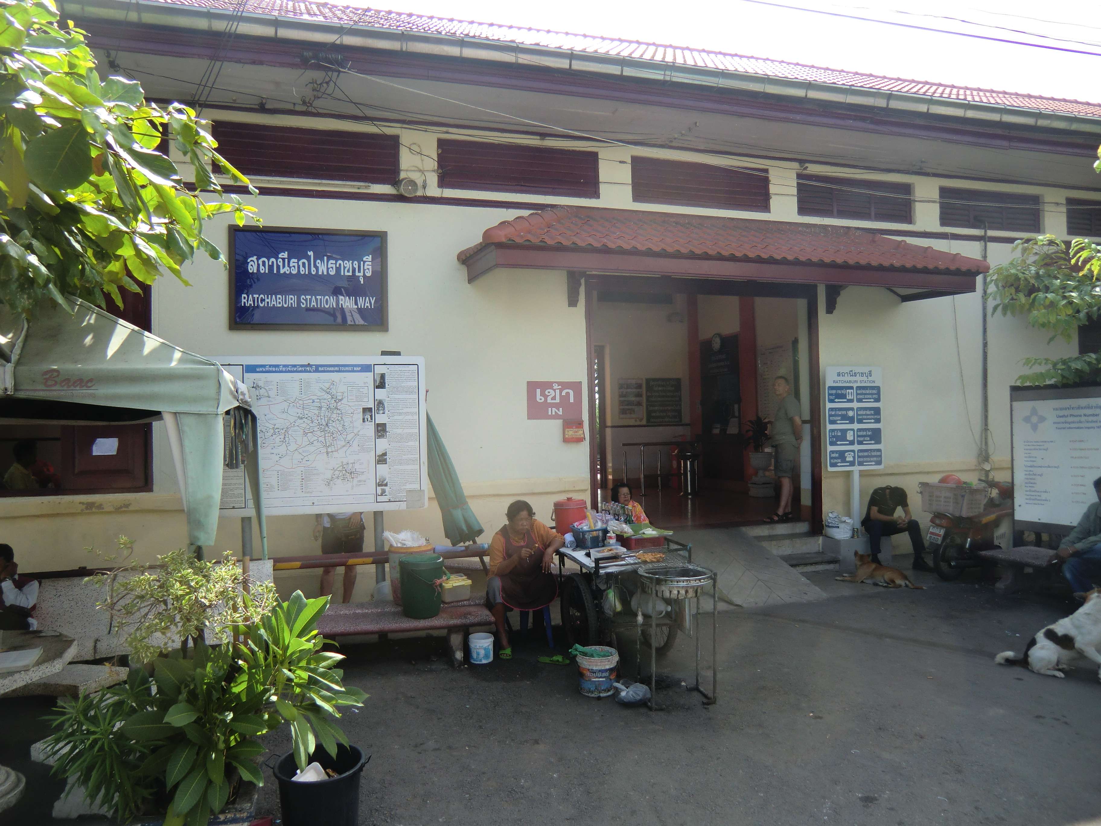 der Bahnhof in Ratchaburi