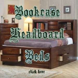 bookcase headboard bed
