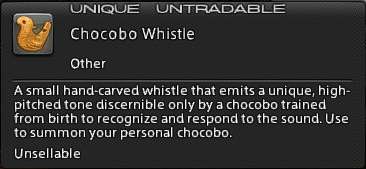 FFXIV Chocobo Whistle Example